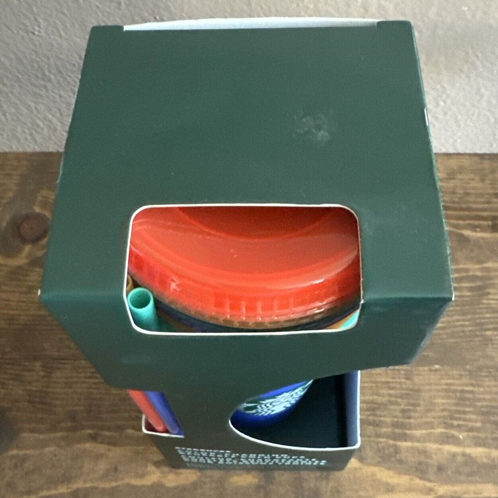 Starbucks 2020 Summer 5 Color-Changing Reusable Cold 24 Oz Cups Tumbler & Straws - Picture 6 of 6